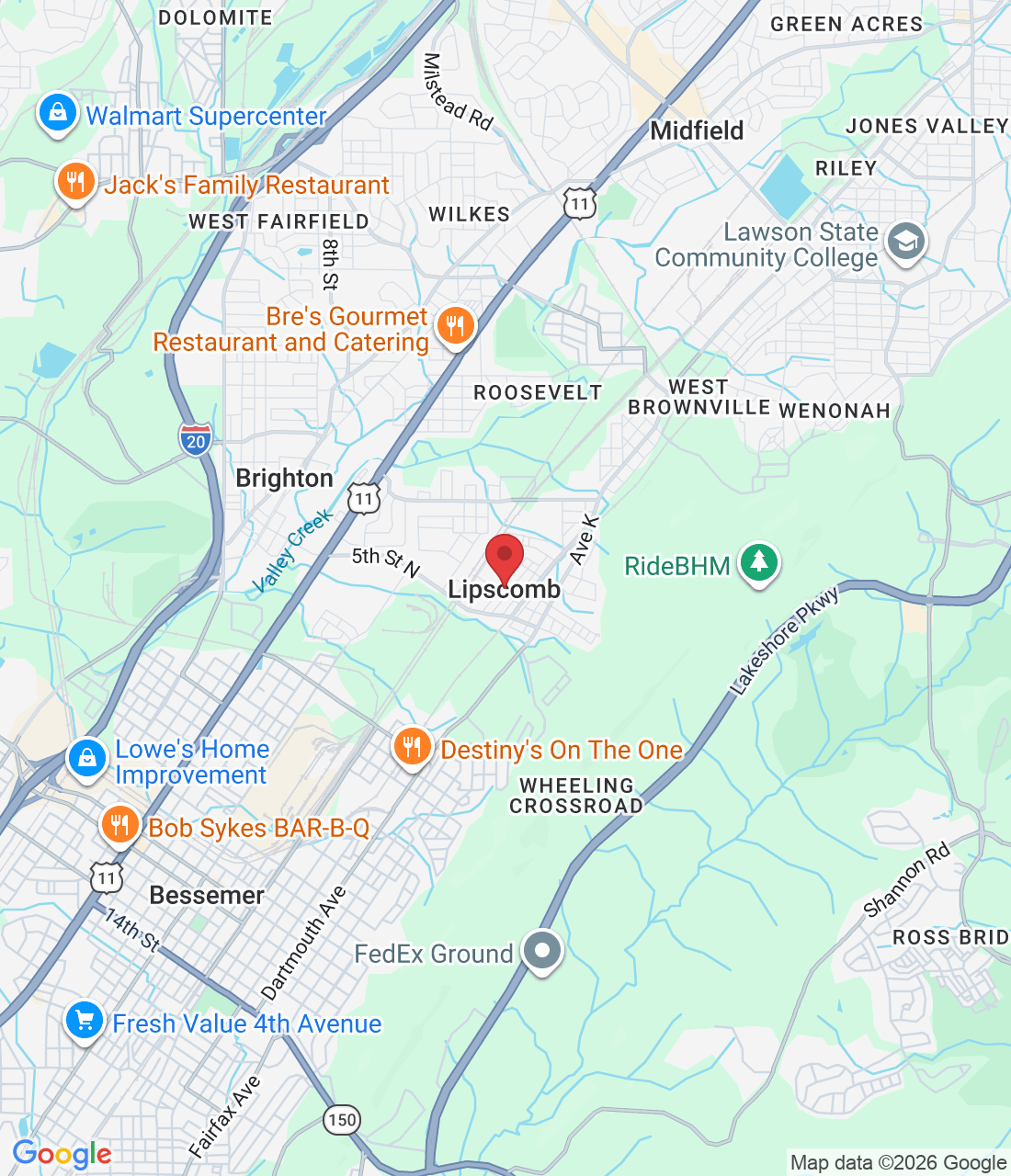 Lipscomb, AL 35020, USA