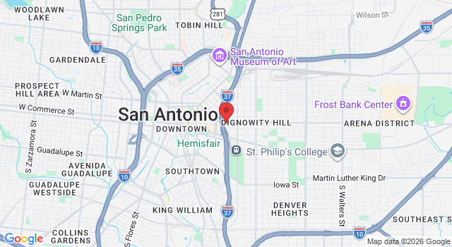 1100 E Houston St, San Antonio, TX 78205, USA