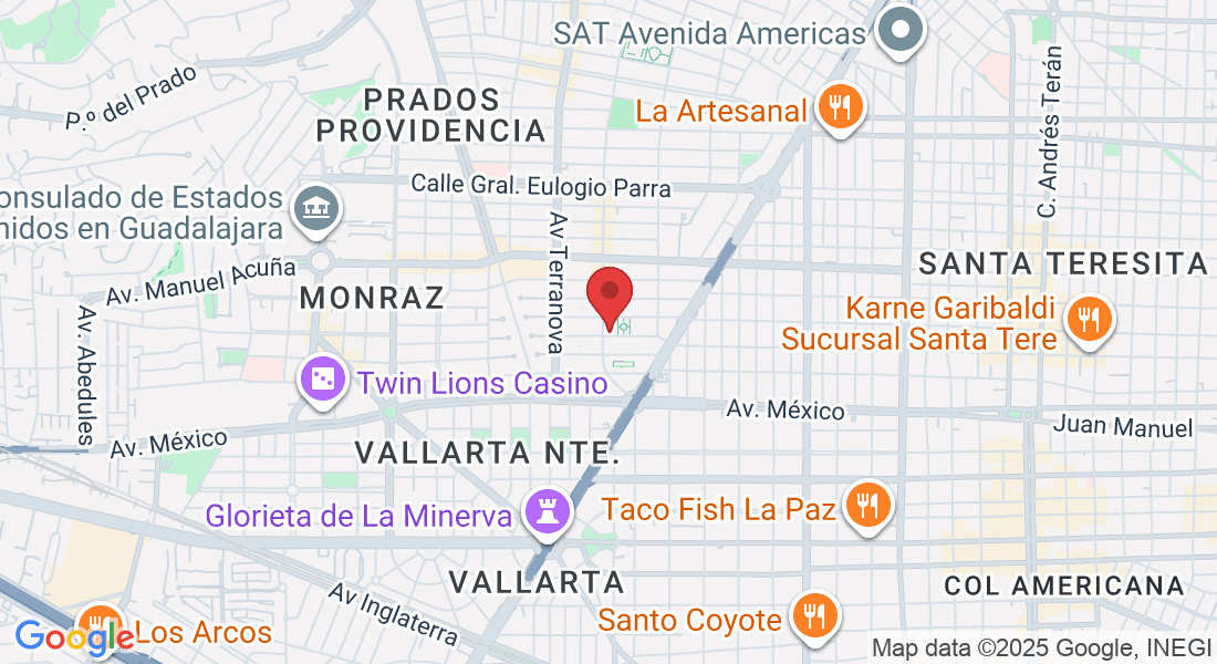 Av. Rubén Darío 314, Circunvalación Vallarta, 44680 Guadalajara, Jal., México