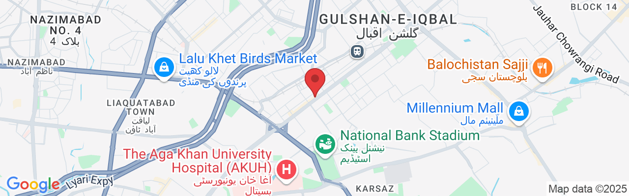 HJ Centre, University Rd, Block 13B, Gulshan-e-Iqbal, Karachi, Sindh, Gulshan 13-B Block 13 B Gulshan-e-Iqbal, Karachi, Karachi City, Sindh, Pakistan
