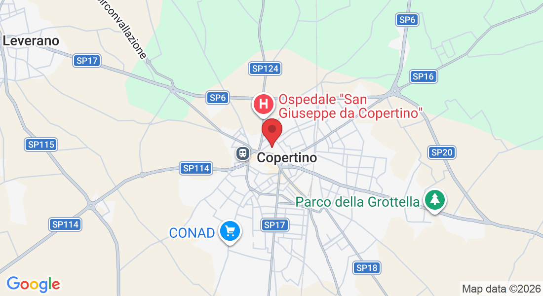 Piazza Antonio Venturi, snc, 73043 Copertino LE, Italy