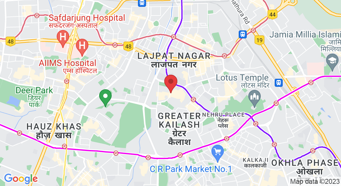 67/3, Greater Kailash 1 Rd, Block B, Zamrudpur, Greater Kailash, New Delhi, Delhi 110048, India