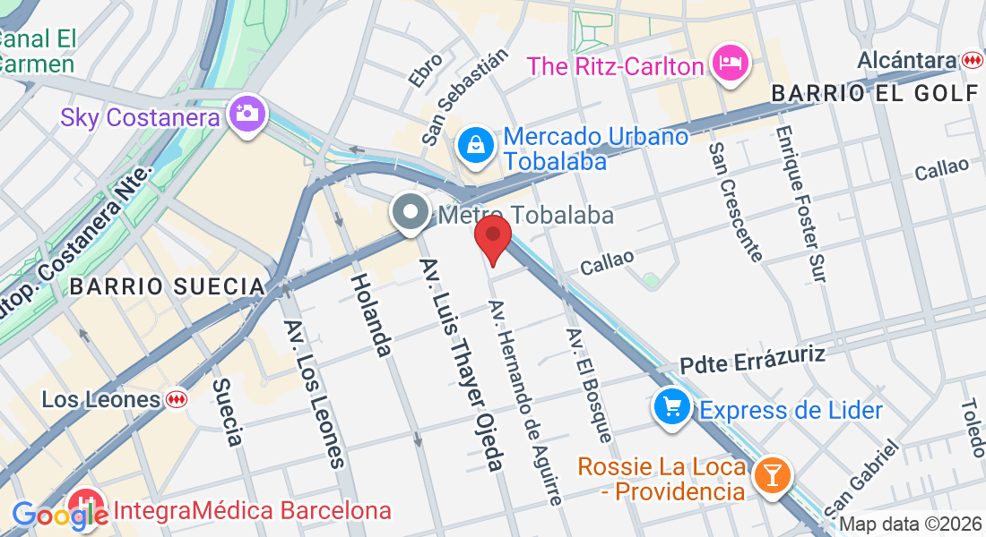 Av. Hernando de Aguirre 162, 7500000 Providencia, Región Metropolitana, Chile