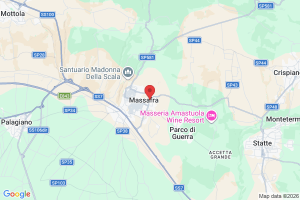 Via Crispiano, 20, 74016 Massafra TA, Italia