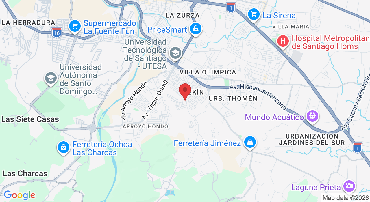 Av. Los Jazmines 206, Santiago de los Caballeros 81000, Dominican Republic