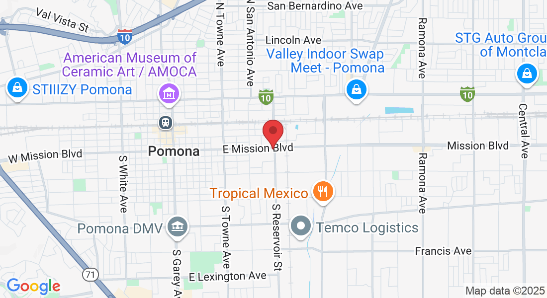 1190 E Mission Blvd, Pomona, CA 91766, USA