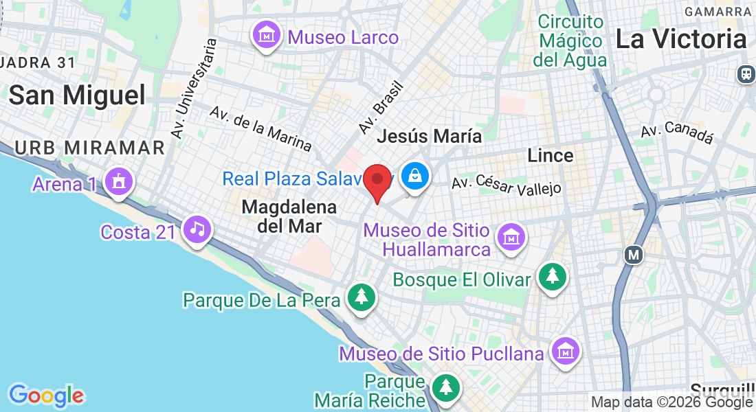 Av. Faustino Sánchez Carrión 790, Magdalena del Mar 15076, Perú