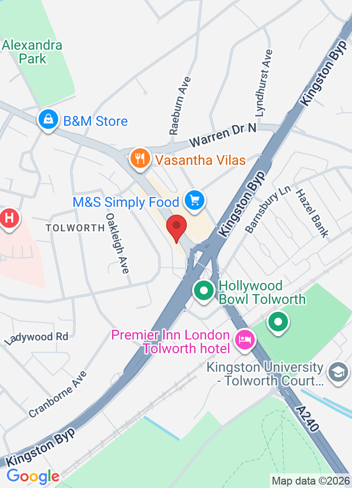 122 Tolworth Broadway, Tolworth, Surbiton KT6 7HT, UK