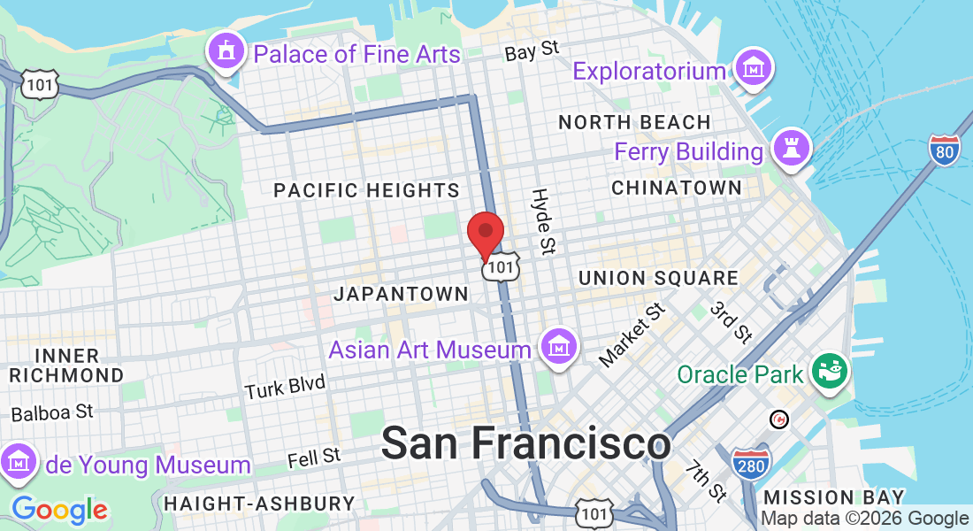 1586 Bush St, San Francisco, CA 94109, USA