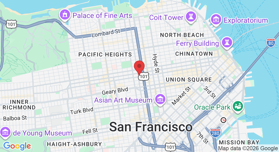 1586 Bush St, San Francisco, CA 94109, USA