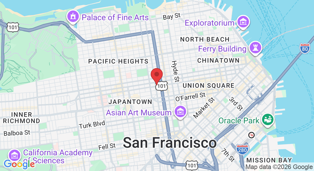 1586 Bush St, San Francisco, CA 94109, USA