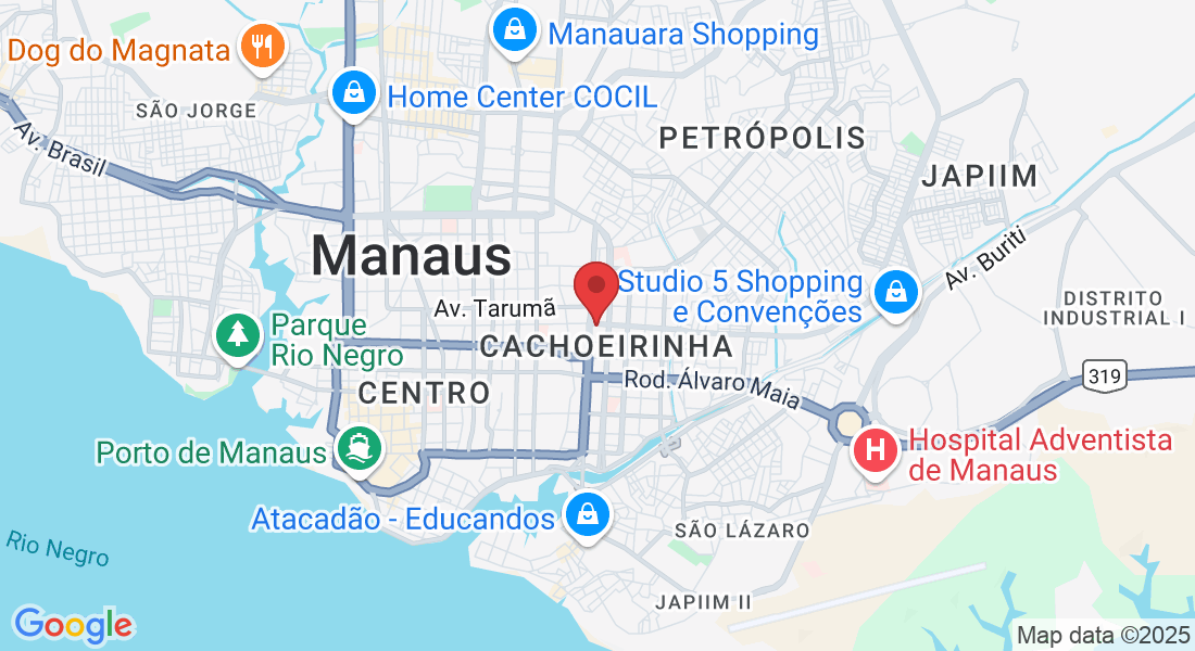 Av. Tefé, 266 - sl 01 - Cachoeirinha, Manaus - AM, 69065-020, Brasil