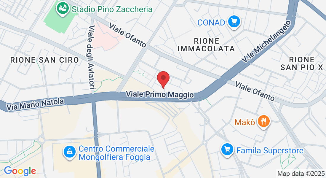 Viale Primo Maggio, 32, 71121 Foggia FG, Italia