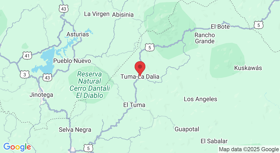 Tuma-La Dalia, Nicaragua