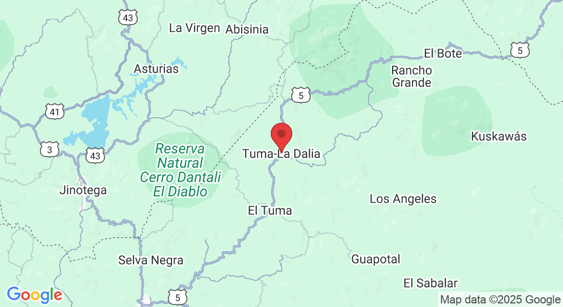 Tuma-La Dalia, Nicaragua