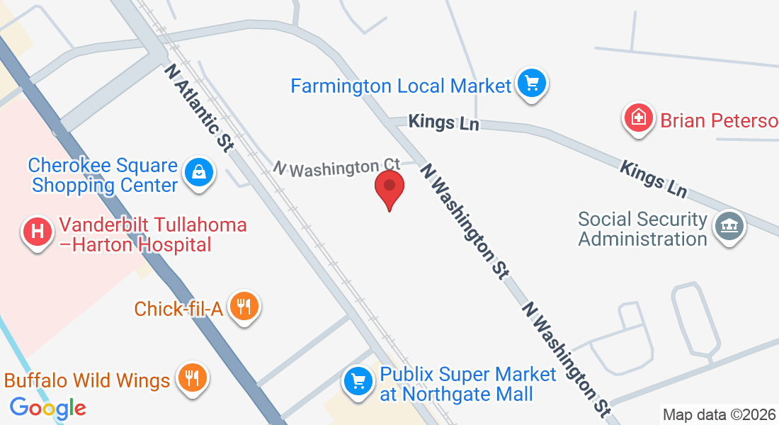1821 N Washington St, Tullahoma, TN 37388, USA