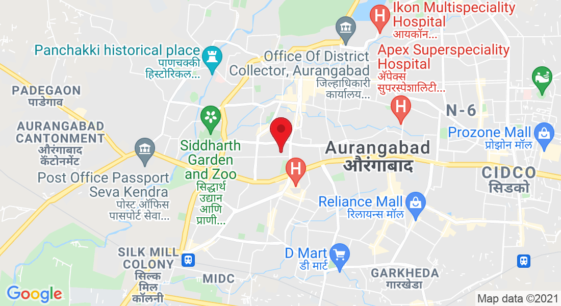 Nutan Colony Rd, Nutan Colony, Nirala Bazar, Aurangabad, Maharashtra 431001, India