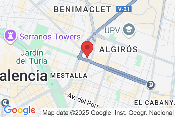 Av. de Blasco Ibáñez, 39, Algirós, 46021 València, Valencia, Espanya