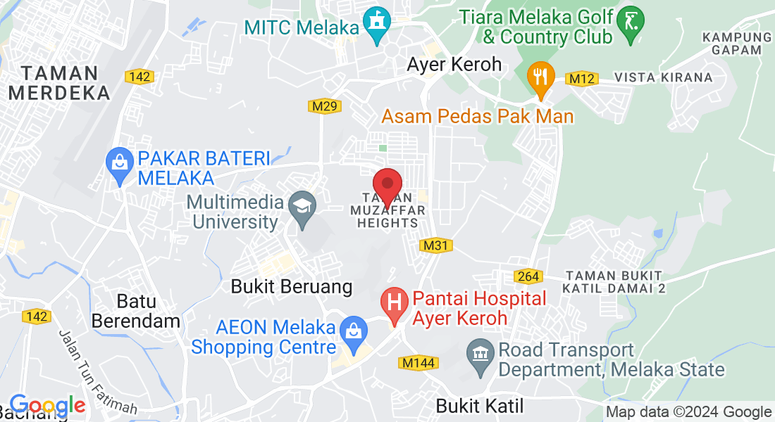 Taman Muzaffar Heights, 75450 Ayer Keroh, Melaka, Malaysia