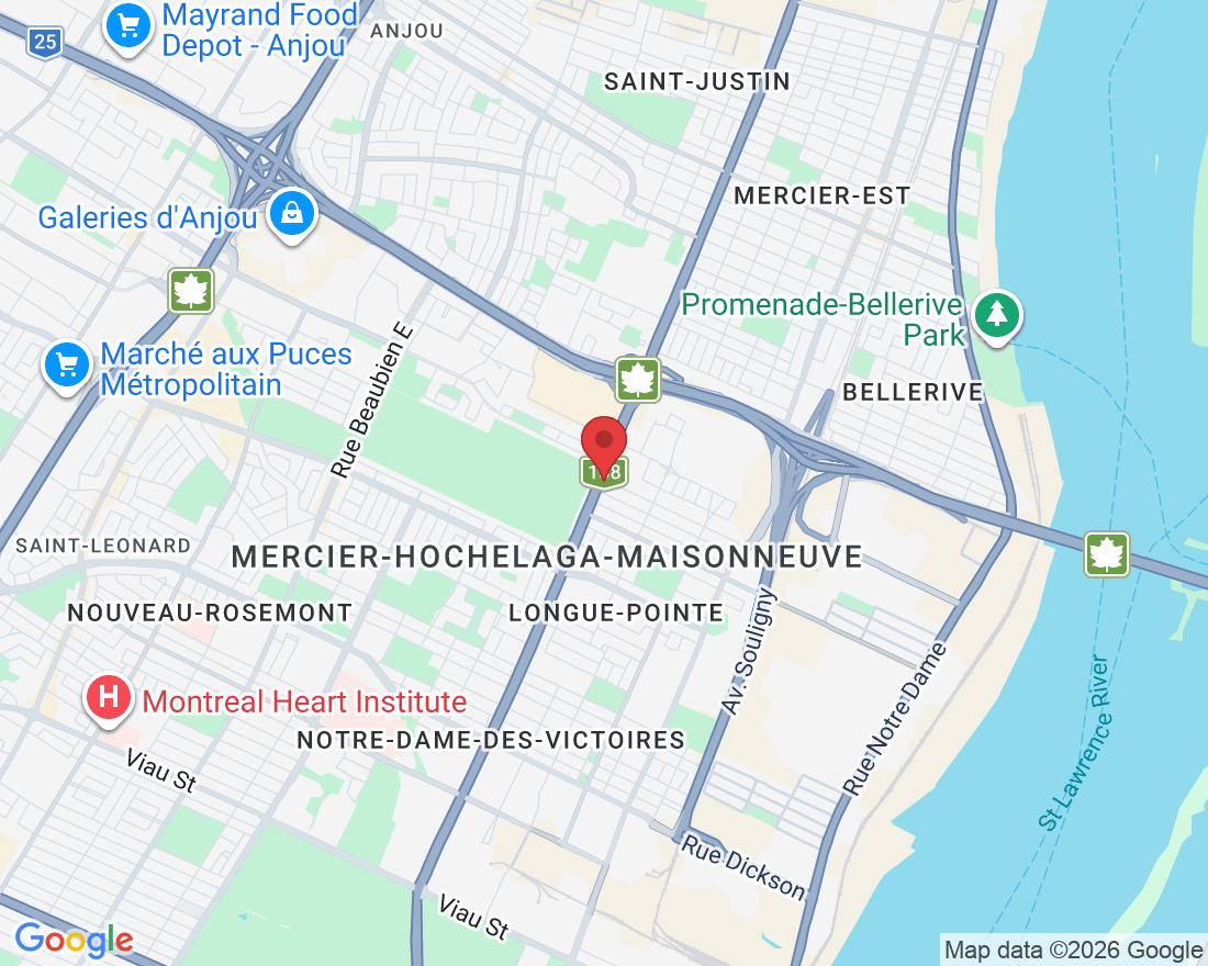 7074 R. Sherbrooke E, Montréal, QC H1N 1E6, Canada