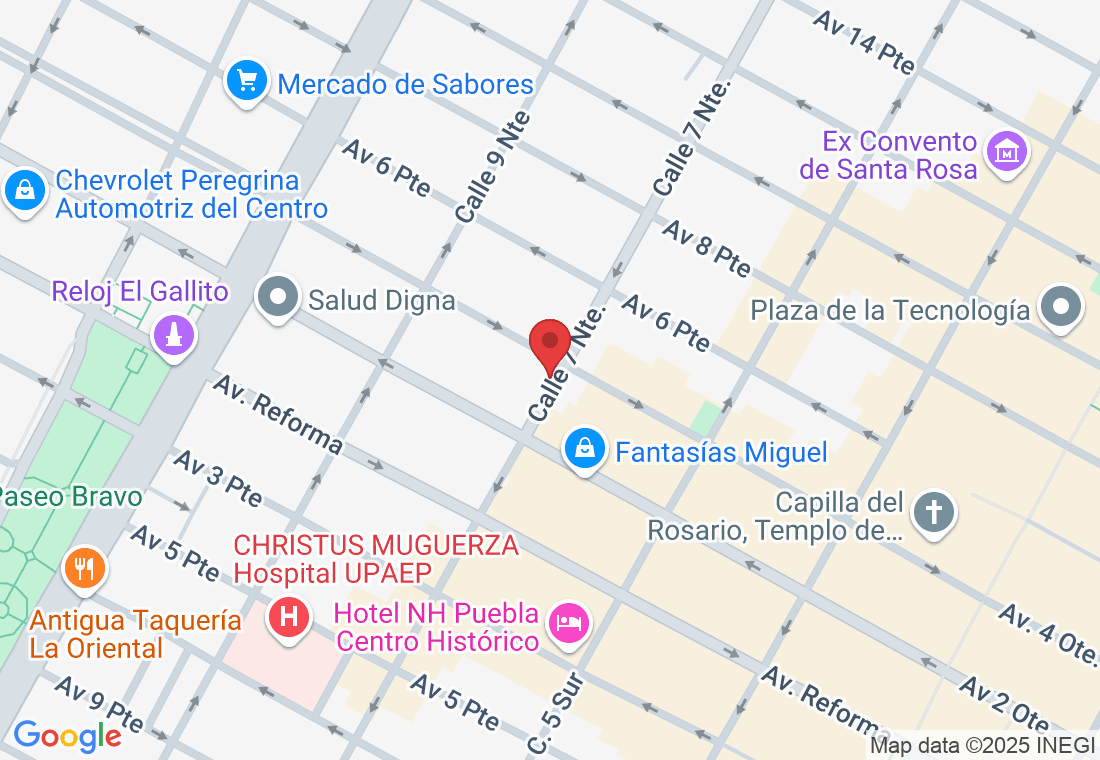 Calle 7 Nte. 207, Centro histórico de Puebla, 72000 Heroica Puebla de Zaragoza, Pue., México