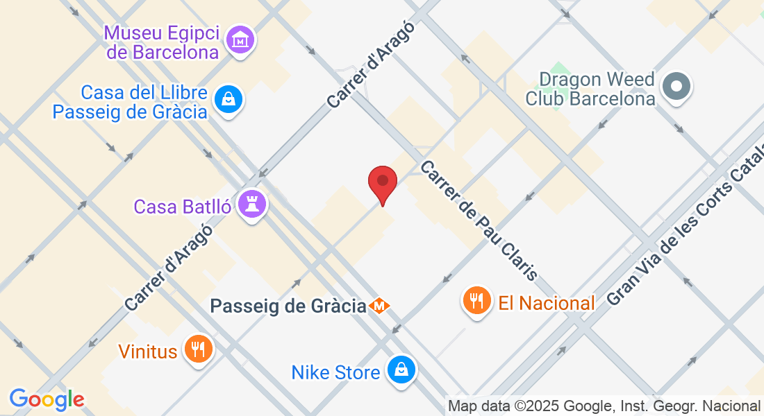 Carrer del Consell de Cent, 318, L'Eixample, 08007 Barcelona, Spain