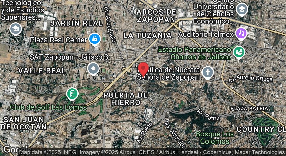 Av. Acueducto 6050, Lomas del Bosque, Plaza Acueducto, 45116 Zapopan, Jal., México