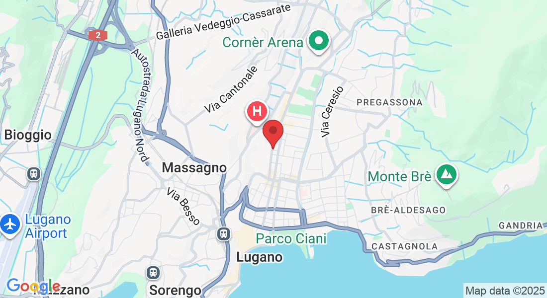 Via alle Caragne 1, 6900 Lugano, Svizzera