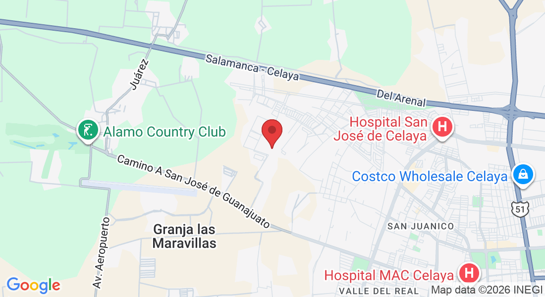 Av Real de los Pinos 102, Fraccionamiento Gran Hacienda, 38115 Celaya, Gto., Mexico