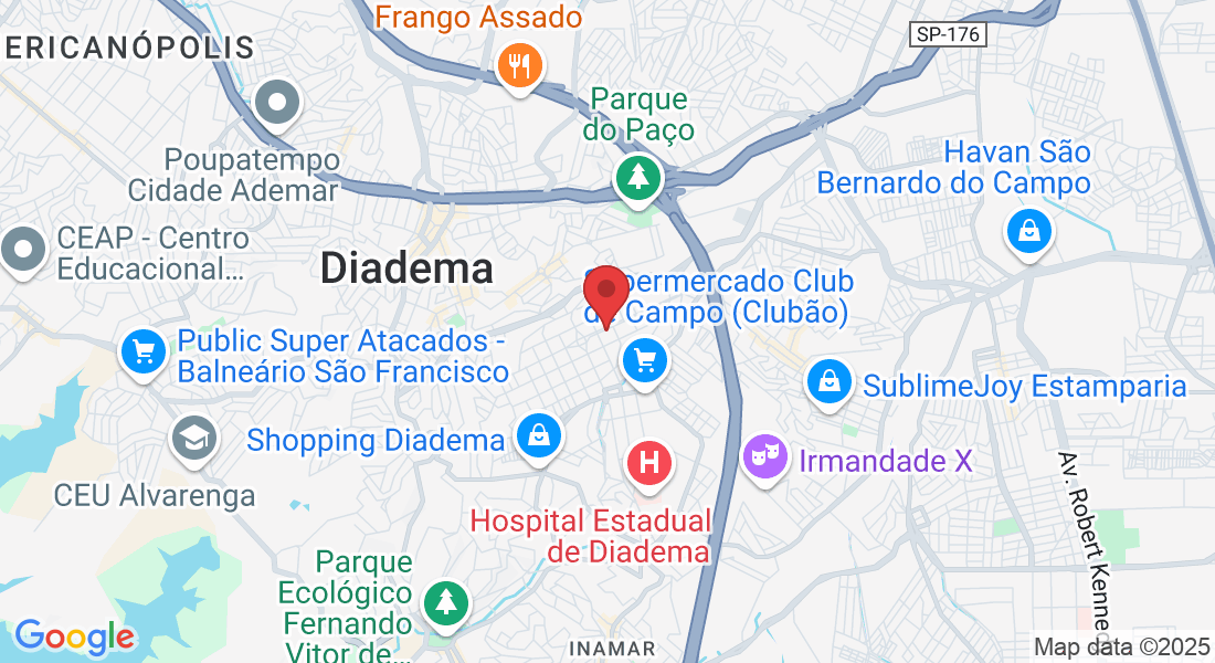 Av. Dom Pedro I, 910 - Conceição, Diadema - SP, 09991-000, Brasil