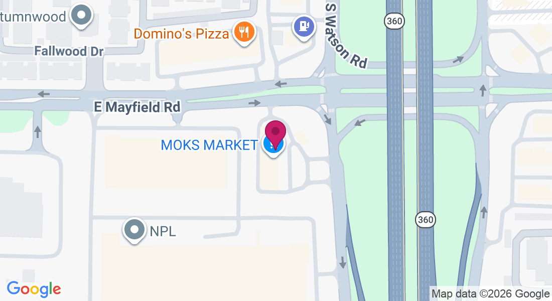 Next to Pizza Hut and VP Gas Station, 3400 S Watson Rd #105, Arlington, TX 76014, États-Unis
