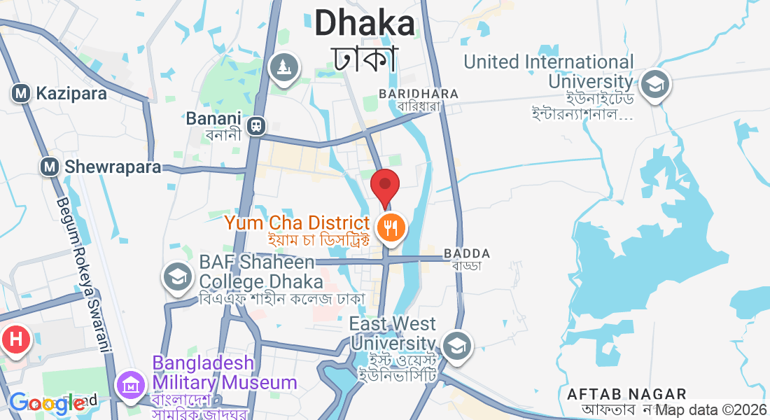 Plot No. 6/A, Road No. 32, Rangs FC Enclave, Gulshan Ave, Dhaka 1212, Bangladesh