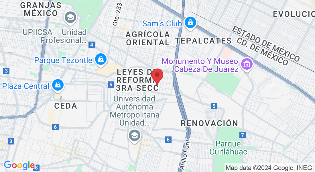 25 de Febrero de 1861, Leyes de Reforma 3ra Secc, 09310 Ciudad de México, CDMX, México