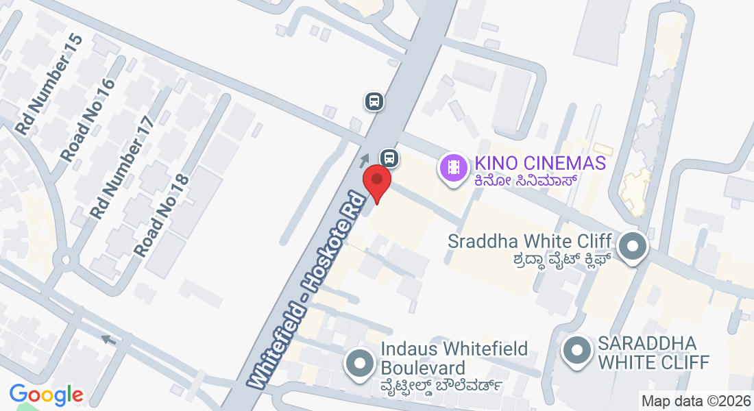 2nd Floor, Greenfield Hub, Whitefield - Hoskote Rd, above Rolla Hypermarket, Block-A, Seegehalli, Kadugodi, Bengaluru, Karnataka 560067, India