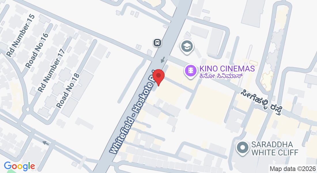 2nd Floor, Greenfield Hub, Whitefield - Hoskote Rd, above Rolla Hypermarket, Block-A, Seegehalli, Kadugodi, Bengaluru, Karnataka 560067, India