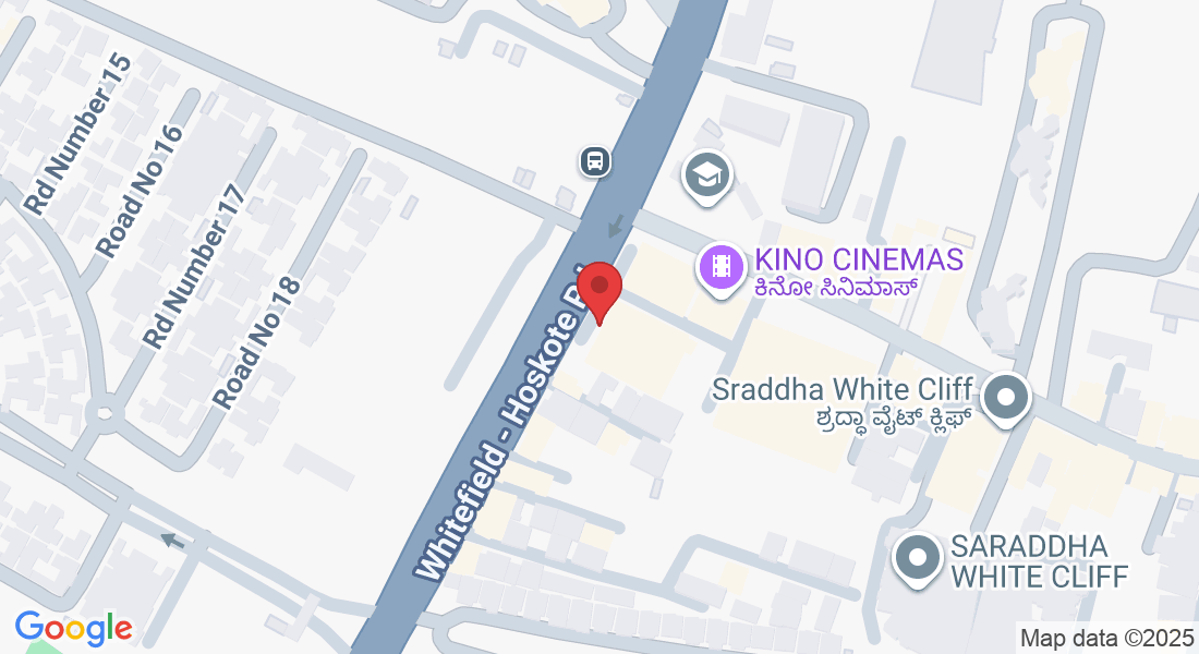 2nd Floor, Greenfield Hub, Whitefield - Hoskote Rd, above Rolla Hypermarket, Block-A, Seegehalli, Kadugodi, Bengaluru, Karnataka 560067, India