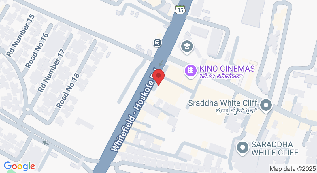 2nd Floor, Greenfield Hub, Whitefield - Hoskote Rd, above Rolla Hypermarket, Block-A, Seegehalli, Kadugodi, Bengaluru, Karnataka 560067, India