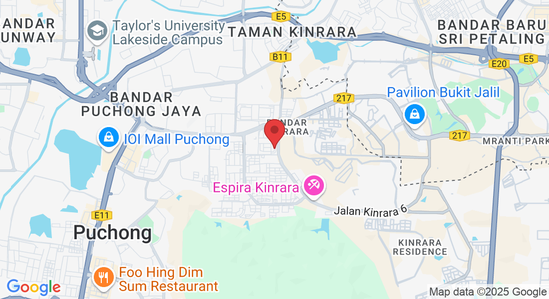77-G, Jalan BK 5a/2, Bandar Kinrara, 47180 Puchong, Selangor, Malaysia