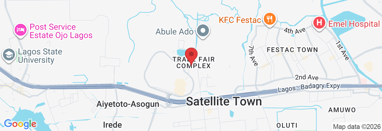 F783+838, Trade Fair Complex, Lagos 102102, Lagos, Nigeria