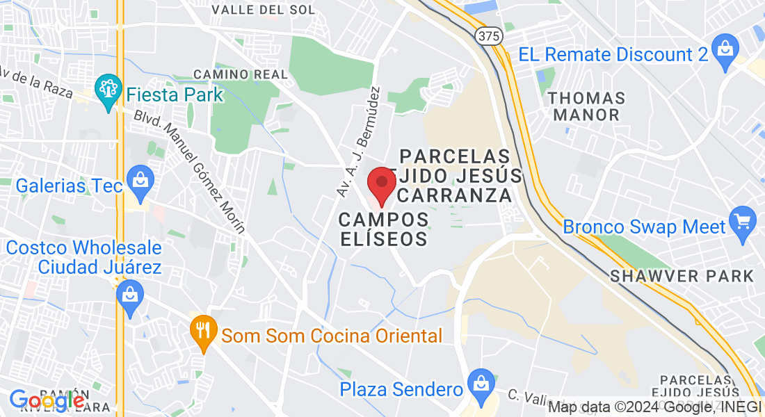 Av. Campos Eliseos 340, Campos Elíseos, 32472 Juárez, Chih., México