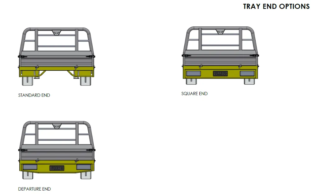 Square or departure angle tail