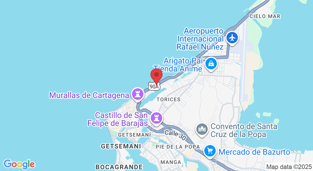 Av. Santander – Cra 2 No. 44 – 158, Cra. 1 #44, Barrio El Cabrero, Cartagena de Indias, Provincia de Cartagena, Bolívar, Colombia