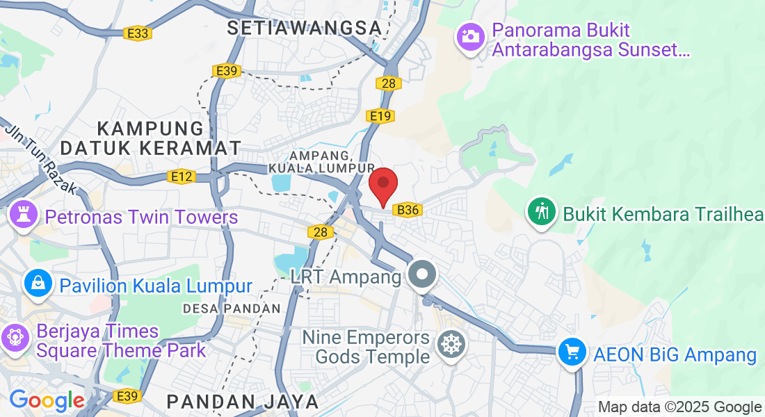 Lot 7706, Jalan Kolam Air Lama, Mukim, Hulu Kelang, 68000 Ampang, Selangor, Malaysia