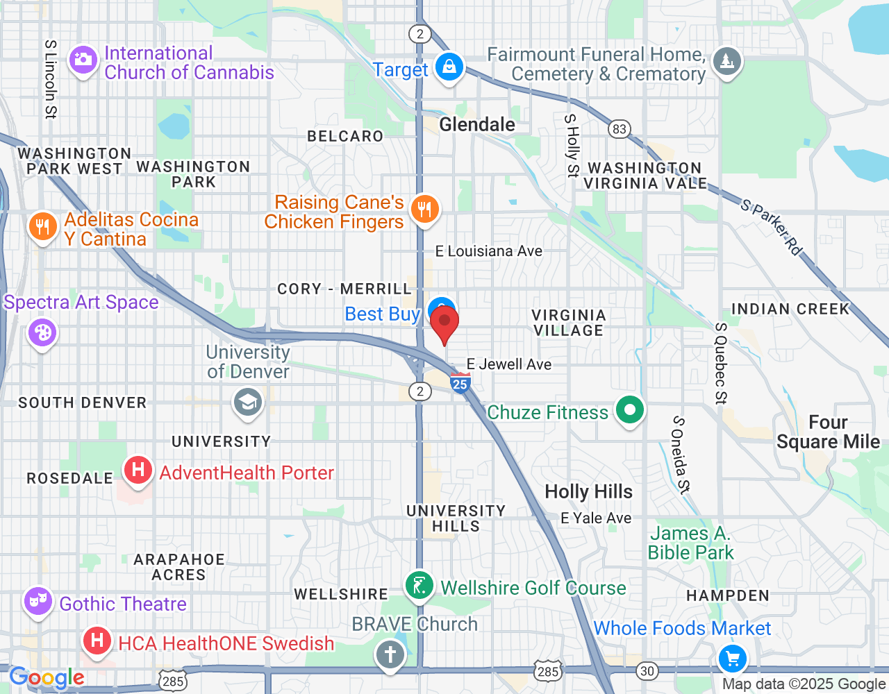 1805 S Bellaire St suite 575, Denver, CO 80222, USA
