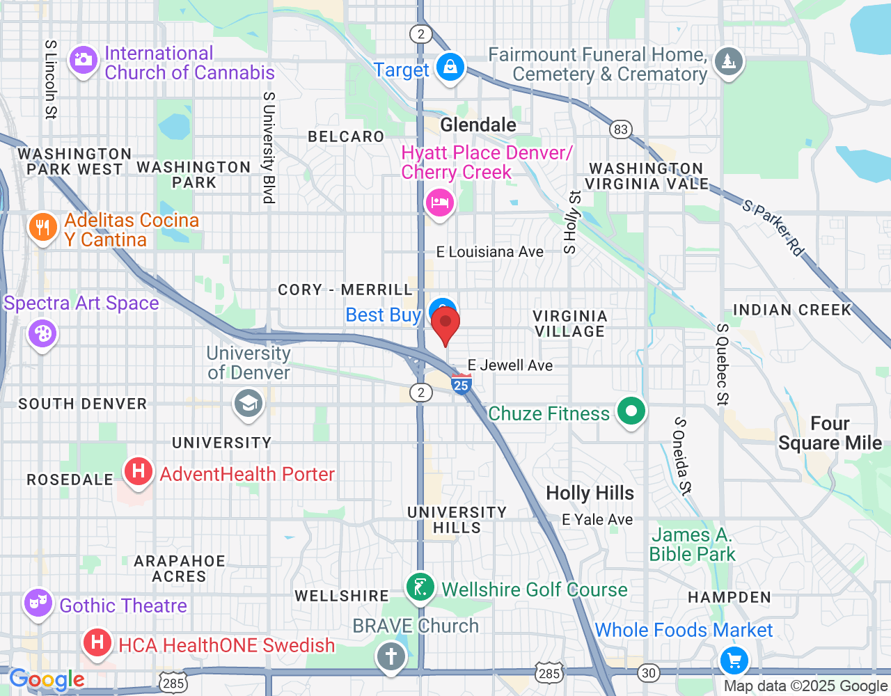 1805 S Bellaire St suite 575, Denver, CO 80222, USA
