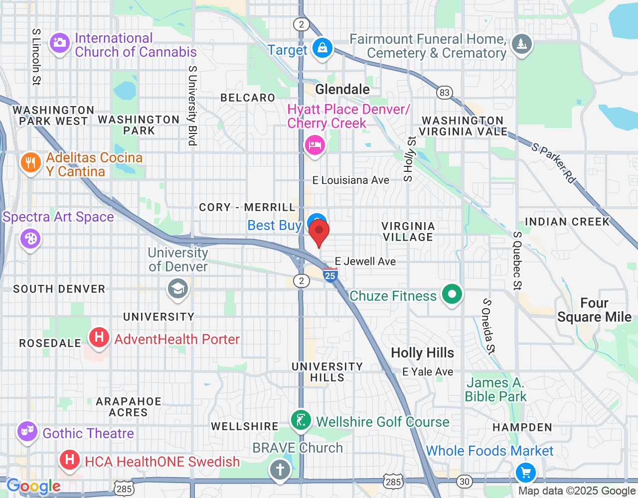 1805 S Bellaire St suite 575, Denver, CO 80222, USA