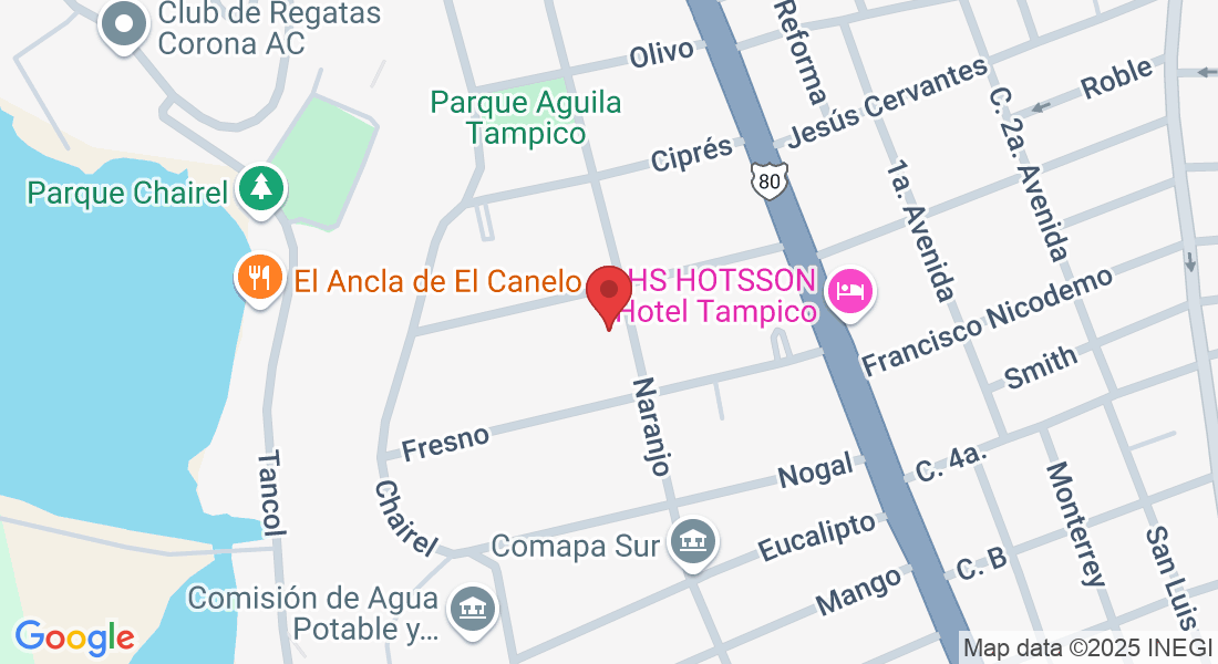 Naranjo 1004, Aguila, 89230 Tampico, Tamps., Mexico