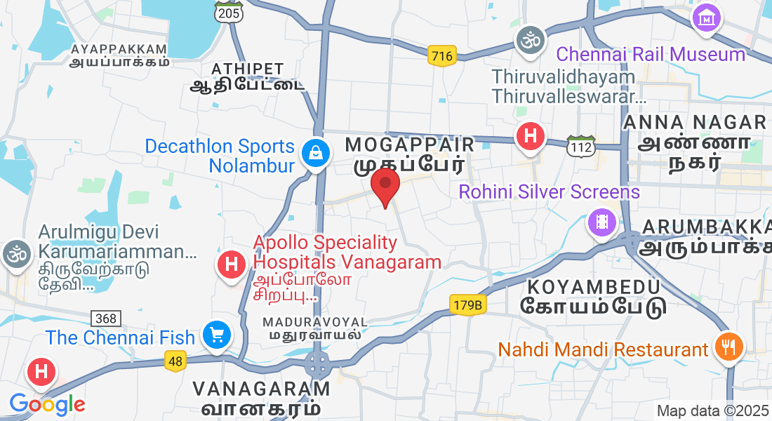 5, Sivan Koil St, Mogappair West, Ambattur Industrial Estate, Chennai, Tamil Nadu 600037, India