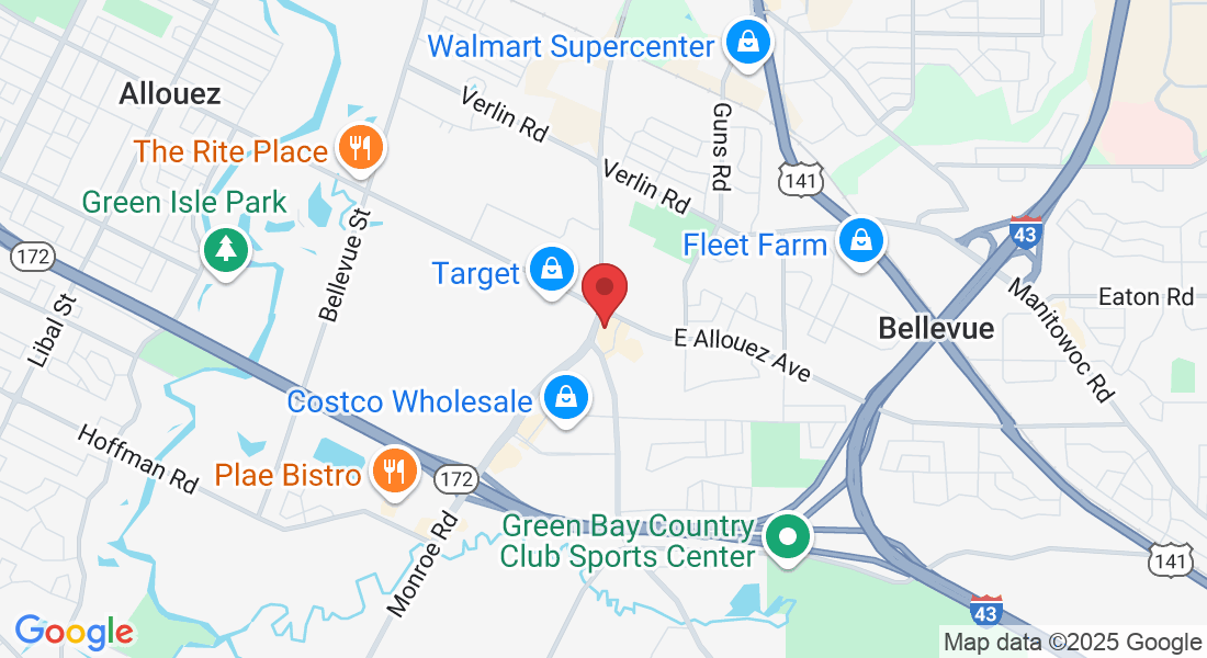 2015 Lime Kiln Rd Suite 110, Bellevue, WI 54311, USA