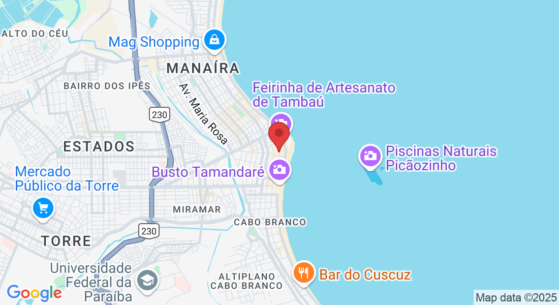 Av. Antônio Lira, 180 - Tambaú, João Pessoa - PB, 58039-050, Brazil